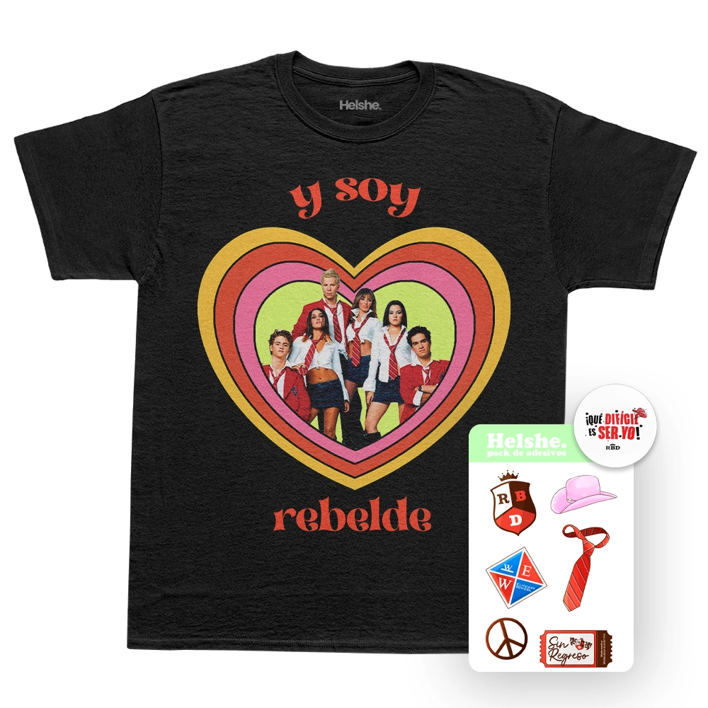 Camiseta Y Soy Rebelde (RBD) + Kit