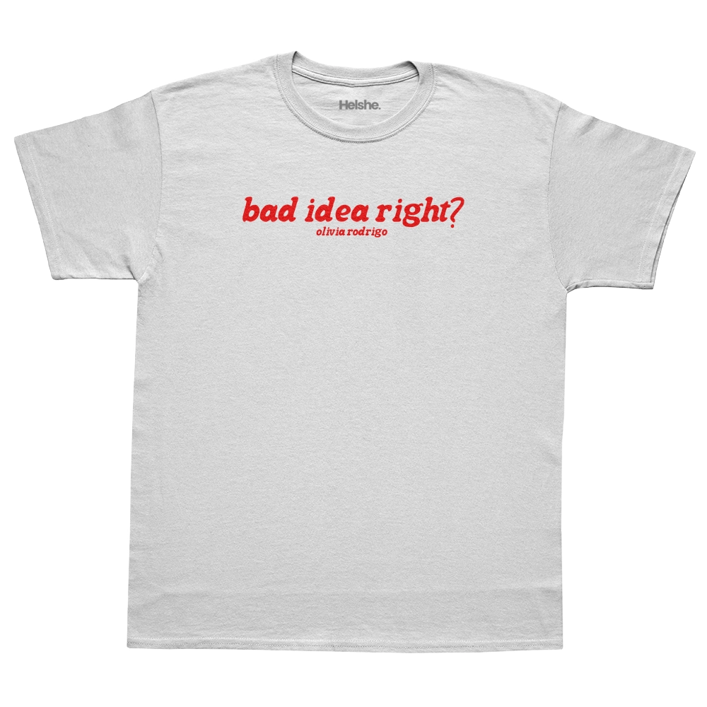 Camiseta Olivia Rodrigo Bad Idea Right?