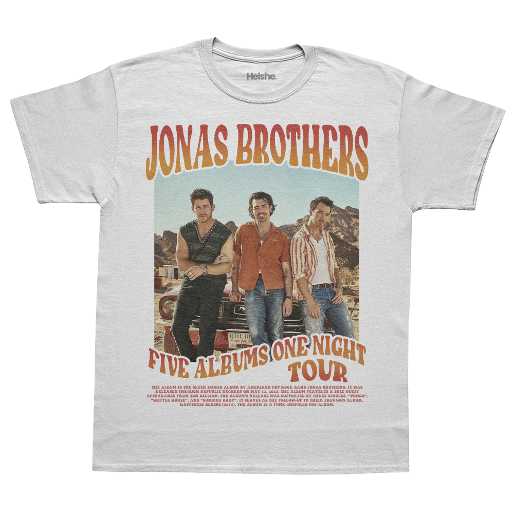 Camiseta Jonas Brothers Five Albums One Night Tour