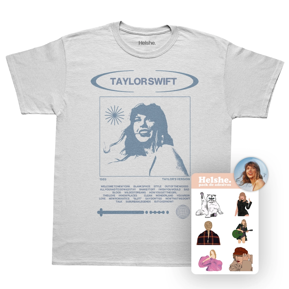 Camiseta Taylor Swift 1989 (Tracklist) + Kit