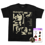 [Defeito] Camiseta Taylor Swift Midnights (Tracklist)+ Kit